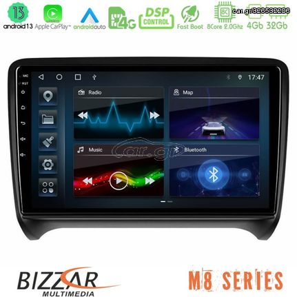 Bizzar M8 Series Audi TT B7 8core Android13 4+32GB Navigation Multimedia Tablet 9"