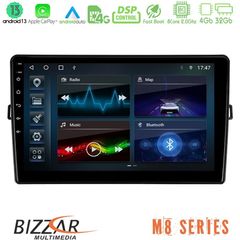 Bizzar M8 Series Toyota Auris 8core Android13 4+32GB Navigation Multimedia Tablet 10"