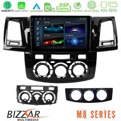 Bizzar M8 Series Toyota Hilux 2007-2011 8core Android13 4+32GB Navigation Multimedia Tablet 9"