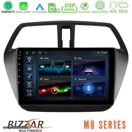 Bizzar M8 Series Suzuki SX4 S-Cross 8core Android13 4+32GB Navigation Multimedia Tablet 9"