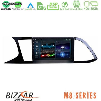 Bizzar M8 Series Seat Leon 2013 – 2019 8core Android13 4+32GB Navigation Multimedia Tablet 9"