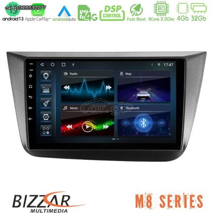 Bizzar M8 Series Seat Altea 2004-2015 8core Android13 4+32GB Navigation Multimedia Tablet 9"