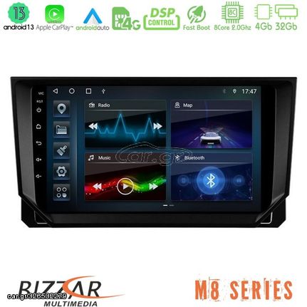 Bizzar M8 Series Seat Arona/Ibiza 8core Android13 4+32GB Navigation Multimedia Tablet 9"