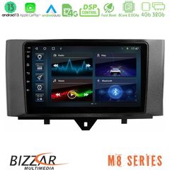 Bizzar M8 Series Smart 451 Facelift 8core Android13 4+32GB Navigation Multimedia Tablet 9"