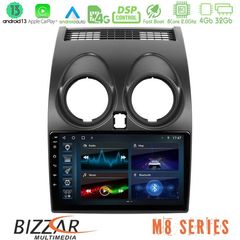 Bizzar M8 Series Nissan Qashqai J10 8core Android13 4+32GB Navigation Multimedia Tablet 9"