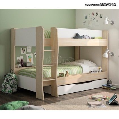 Epiplo World  Κουκέτα Roomy με 2 μονά κρεβάτια 90X200 BEST-1533512
