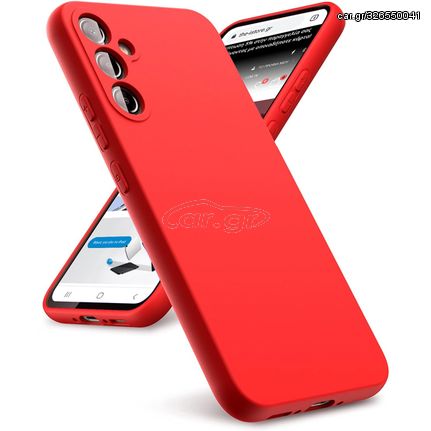 Θήκη Rubber Silk Red Samsung Galaxy S24 FE