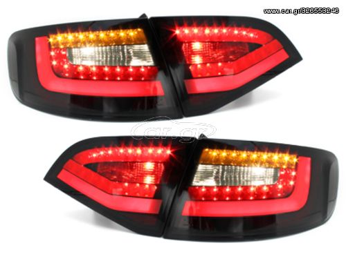 LED Φανάρια Πίσω για Audi A4 B8 Avant (2008-2011) Black/Smoke