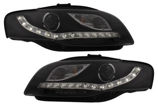 LED Φανάρια Εμπρός για Audi A4 B7 (11.2004-03.2008) Black