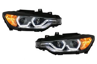 Angel Eyes Φανάρια Εμπρός LED DRL για Bmw 3 Series F30 F31 Sedan Touring (10.2011-05.2015) Black