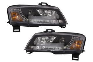 Φανάρια Εμπρός για FIAT Stilo (2001-2008) Daytime Running Light Black