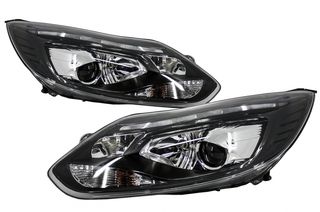 LED DRL Φανάρια Εμπρός Xenon Look για Ford Focus III (2011-2014) Black