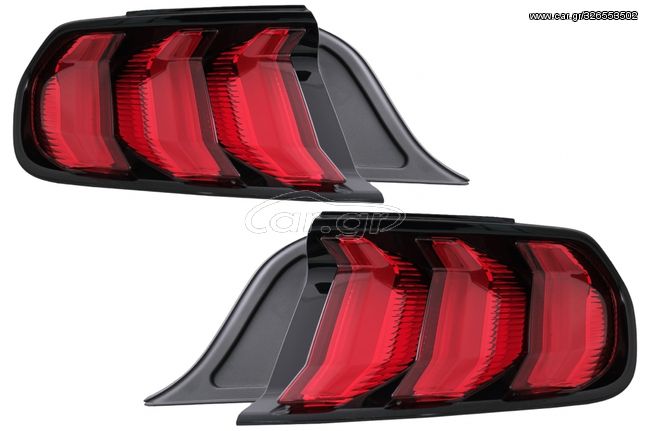 Full LED Φανάρια Πίσω για Ford Mustang VI S550 (2015-2019) Red με Dynamic Φλας