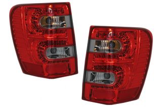 Φανάρια Πίσω LED για Jeep Grand Cherokee (1999-05.2005) Red Smoke