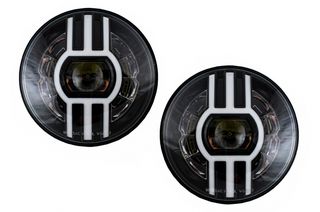 7 Inch CREE LED Φανάρια Εμπρός DRL για Jeep Wrangler JK TJ LJ Defender Mercedes W463 Black