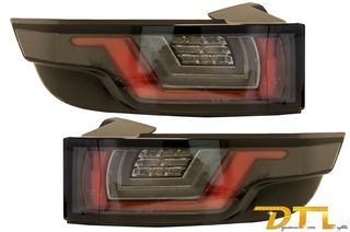 Dynamic Φλας Full LED Φανάρια Πίσω για Range Rover Evoque L538 (2011-2014) Light Bar Chrome Black