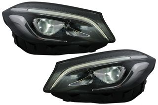 Full LED Φανάρια Εμπρός για Mercedes A-Class W176 (2012-2018) μόνο για Halogen