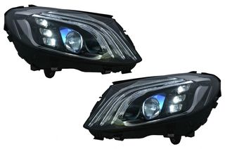 Full LED Φανάρια Εμπρός για Mercedes C-Class W205 S205 (2014-2020) W222 Design