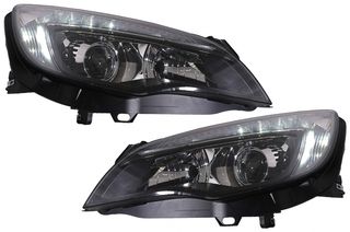 LED DRL Φανάρια Εμπρός για Opel Astra J (2010-2012) Black