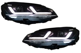 Full LED Φανάρια Εμπρός για VW Golf 7 VII 12-17 Chrome για Xenon & Halogen DRL Cars