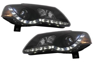 LED DRL Φανάρια Εμπρός για VW Passat B6 3C (03.2005-2010) Black