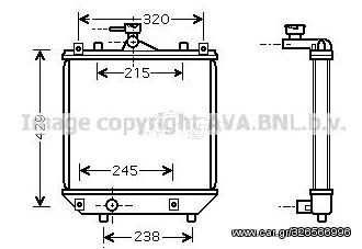 ΨΥΓΕΙΟ ΝΕΡΟΥ ΚΑΙΝΟΥΡΙΟ OPEL AGILA 2000-2007 (377X378X34) AVA SZ2064 FRIGAIR 01073140 MAHLE CR1495001S NISSENS 63014A 1300220  1770083E00  1770083E00000  1770083E20 1770083E21  9204170  9208632