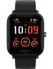 Amazfit Bip U Pro Αδιάβροχο Smartwatch με Παλμογράφο (Μαύρο)