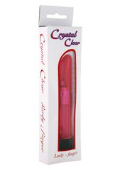 Seven Creations Crystal Clear Lady Finger 13cm Pink