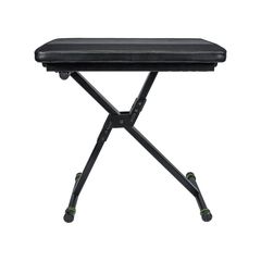 GRAVITY GFKSEAT1 Height-Adjustable Steel Folding Keyboard Bench Black - Gravity