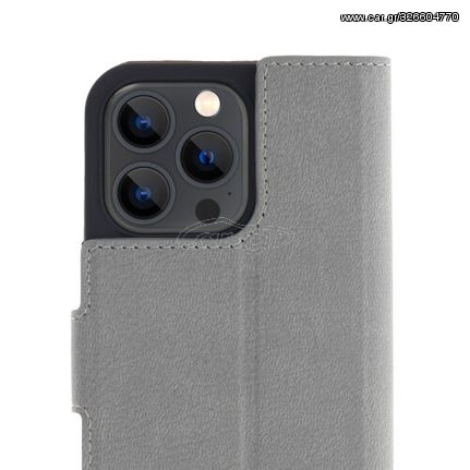 Promiz (PZ-10415) Wallet Case - Light Grey, Apple iPhone 14 Pro