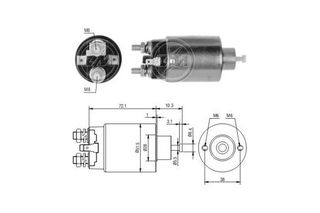 ΜΠΟΥΤΟΝ ΜΙΖΑΣ 12V MITSUBISHI, SUZUKI, MAZDA, ΜΕ ΕΝΑ ΦΙΣ   ZM697