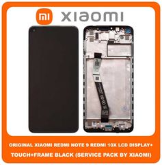 Γνήσια Original Xiaomi Redmi Note 9 , Note9 , Redmi 10X (M2003J15SC, M2003J15SG, M2003J15SS) IPS LCD Screen Display Assembly Οθόνη + Touch Screen Digitizer Μηχανισμός Αφής + Πλαίσιο Σασί Frame Bezel B