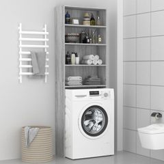 vidaXL Ντουλάπι Πλυντηρίου Γκρι Sonoma 64 x 24 x 190 εκ.