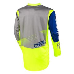 Μπλούζα Oneal Element Factor γκρι/μπλε/neon/κίτρινο-thumb-1