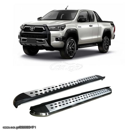 Toyota Hilux 2020+ Σκαλοπάτια [Silver Combo]