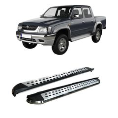 Toyota Hilux (Tiger) 1997-2005 Σκαλοπάτια [Silver Combo]