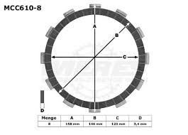 ΔΙΣΚΟΙ ΑΜΠΡΑΓΙΑΖ MCC610-8 BMW F 650 GS '00-'03 - F 650 CS SCARVER ΣΕΤ TRW LUCAS