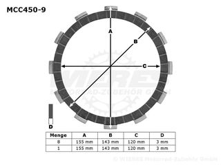 ΔΙΣΚΟΙ ΑΜΠΡΑΓΙΑΖ MCC450-9 YAMAHA YZF-R1 '04-'08 - FZ1 FAZER 1000 '06-'15 - YZ 426 F - WR 426 F ΣΕΤ TRW LUCAS
