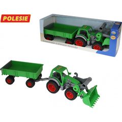 Polesie Τρακτέρ Με Τρέιλερ 37770 Farmer Technic Tractor 4810344037770