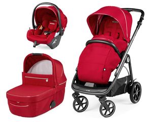 Peg Perego Πολυκαρότσι Veloce Lounge 3 Σε 1 Red Shine