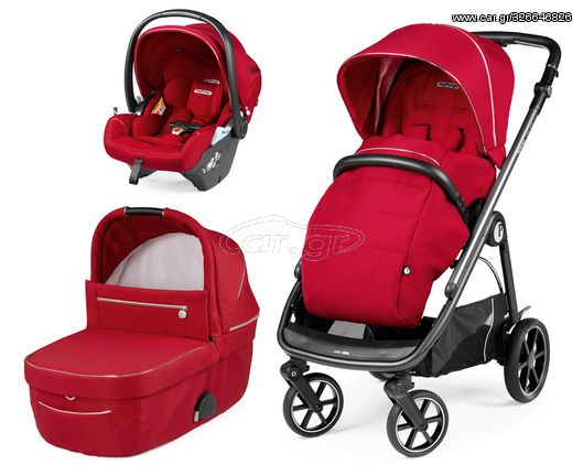 Peg Perego Πολυκαρότσι Veloce Lounge 3 Σε 1 Red Shine