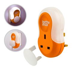 Brother Max Πρίζα Φωτάκι Νυχτός 2 Σε 1 Plug 70483GN2