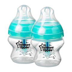 Tommee Tippee Μπιμπερό Πλαστικό 2Τμχ. 150ml Θηλή Σιλικόνης 0m+ Advanced Anti-Colic 42260285