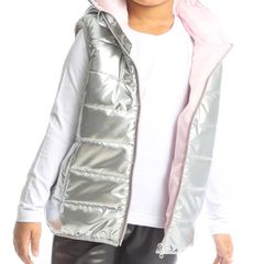 Joyce Zipper Vest Jacket 2293408 Silver