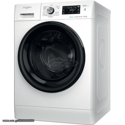 Whirlpool FFWDB 864349 BV EE Πλυντήριο-Στεγνωτήριο ρούχων , 1400 rpm, 8/6 kg, D , Λευκό
