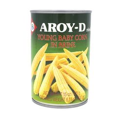 Καλαμπόκι Μπέιμπι σε Άλμη AROY-D Young Baby Corn in Brine 425g