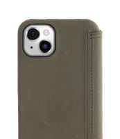 Minim (MM-10392) Minim Book Case - Olive Green, Apple iPhone 14 Plus