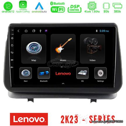 Lenovo Carpad Renault Clio 2005-2012 4Core Android12 2+32GB Navigation Multimedia Tablet 9″