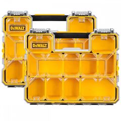 Dewalt Ταμπακιέρες Εργαλείων 10 Θέσεων με Αφαιρούμενα Κουτιά Κίτρινες 2τμχ (DWST83479-1)
