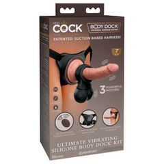 Ultimate vibrating silicone body dock kit δονητή 20εκ